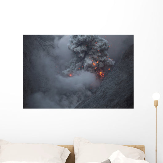 Ash Cloud Rising during Wall Decal