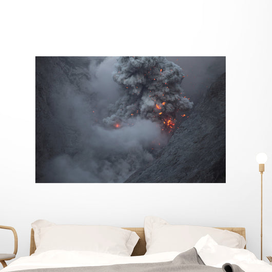 Ash Cloud Rising during Wall Decal