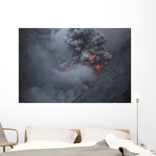 Ash Cloud Rising during Wall Decal