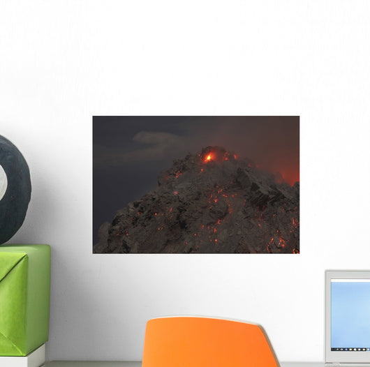Glowing Summit Rerombola Lava Wall Decal