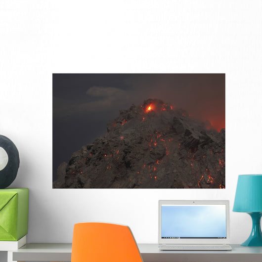 Glowing Summit Rerombola Lava Wall Decal
