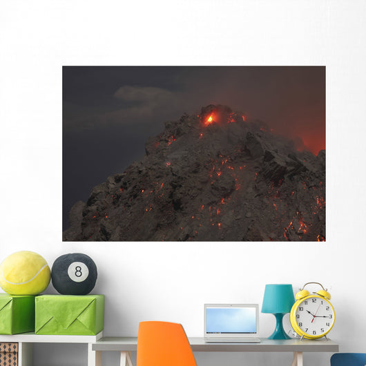 Glowing Summit Rerombola Lava Wall Decal