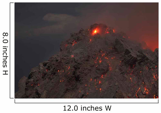 Glowing Summit Rerombola Lava Wall Decal