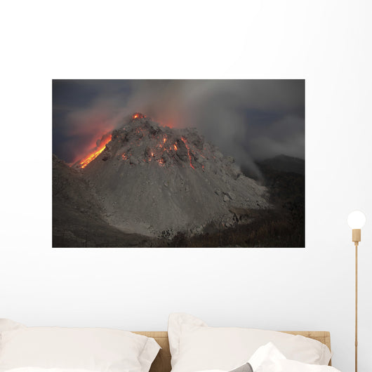 Incandescent Rockfall Rerombola Lava Wall Decal Design 2
