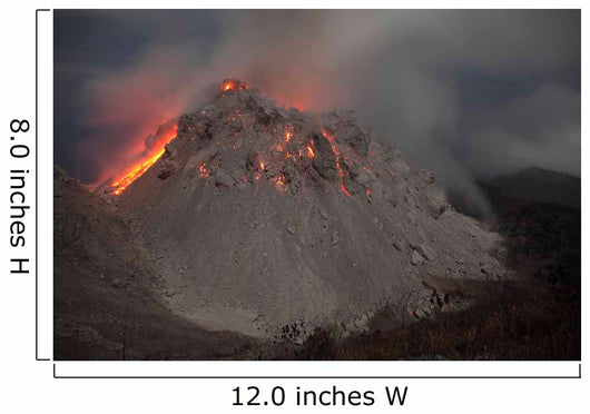 Incandescent Rockfall Rerombola Lava Wall Decal Design 2