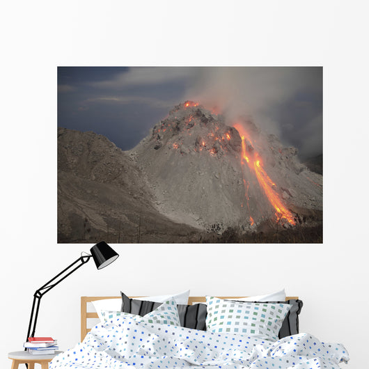 Incandescent Rockfall Rerombola Lava Wall Decal Design 1