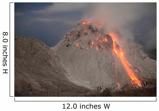 Incandescent Rockfall Rerombola Lava Wall Decal Design 1