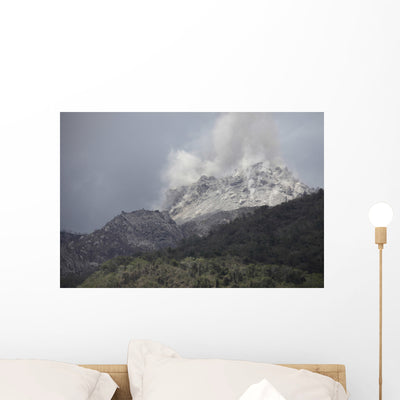 Degassing Rerombola Lava Dome Wall Decal Design 2 shown on a wall