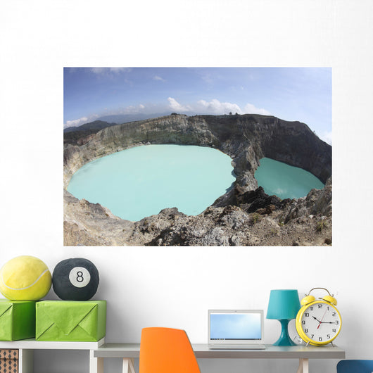 Colorful Crater Lakes Kelimutu Wall Decal Design 4