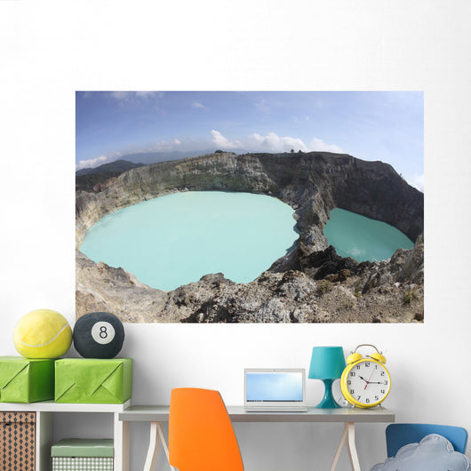 Colorful Crater Lakes Kelimutu Wall Decal Design 4