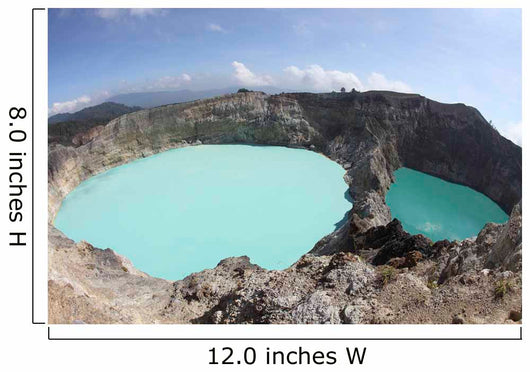 Colorful Crater Lakes Kelimutu Wall Decal Design 4