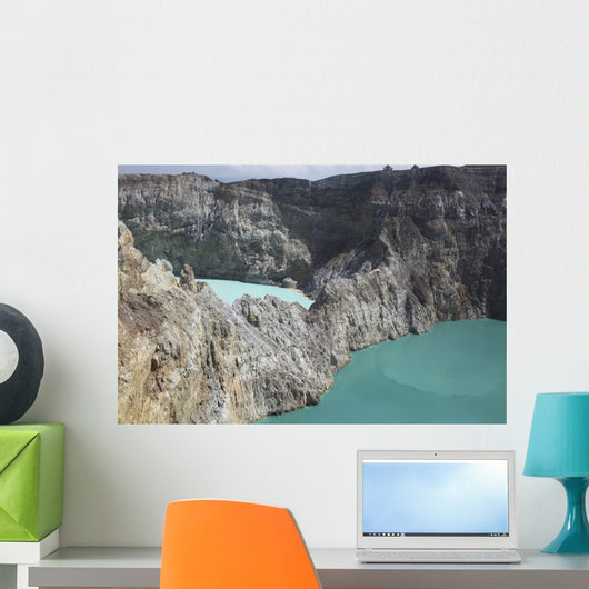 Colorful Crater Lakes Kelimutu Wall Decal Design 3