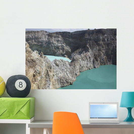 Colorful Crater Lakes Kelimutu Wall Decal Design 3