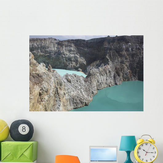 Colorful Crater Lakes Kelimutu Wall Decal Design 3