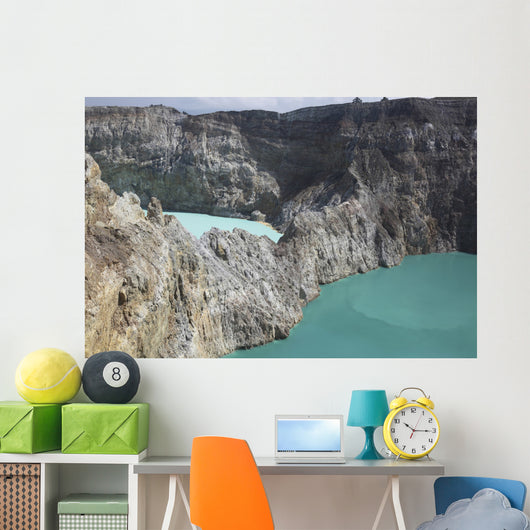 Colorful Crater Lakes Kelimutu Wall Decal Design 3