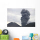 Ash Cloud Rising from Wall Decal Design 24