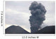 Ash Cloud Rising from Wall Decal Design 24