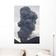 Ash Cloud Rising from Wall Decal Design 23