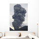 Ash Cloud Rising from Wall Decal Design 23