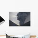 Ash Cloud Rising from Wall Decal Design 22