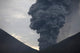 Ash Cloud Rising from Wall Decal Design 22
