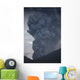 Ash Cloud Rising from Wall Decal Design 21