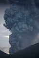 Ash Cloud Rising from Wall Decal Design 21