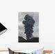 Ash Cloud Rising from Wall Decal Design 20