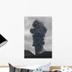 Ash Cloud Rising from Wall Decal Design 20