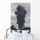 Ash Cloud Rising from Wall Decal Design 20