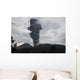 Ash Cloud Rising from Wall Decal Design 19