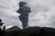 Ash Cloud Rising from Wall Decal Design 19