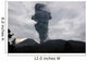 Ash Cloud Rising from Wall Decal Design 19