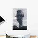 Ash Cloud Rising from Wall Decal Design 18