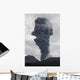Ash Cloud Rising from Wall Decal Design 18