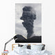 Ash Cloud Rising from Wall Decal Design 18