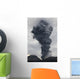Ash Cloud Rising from Wall Decal Design 17