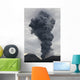 Ash Cloud Rising from Wall Decal Design 17