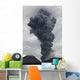 Ash Cloud Rising from Wall Decal Design 17