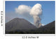 Ash Cloud Rising from Wall Decal Design 16
