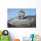 Ash Cloud Rising from Wall Decal Design 15