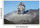 Ash Cloud Rising from Wall Decal Design 15