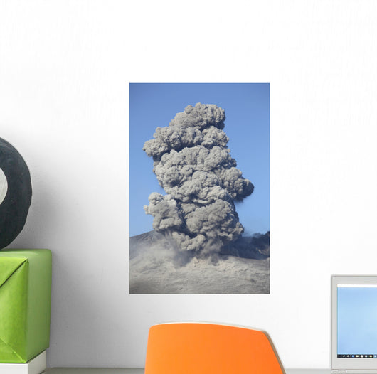 Eruption Sakurajima Volcano Japan Wall Decal Design 2