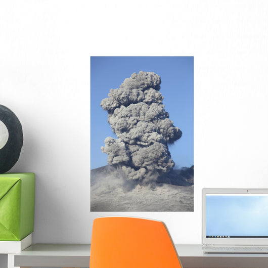 Eruption Sakurajima Volcano Japan Wall Decal Design 2