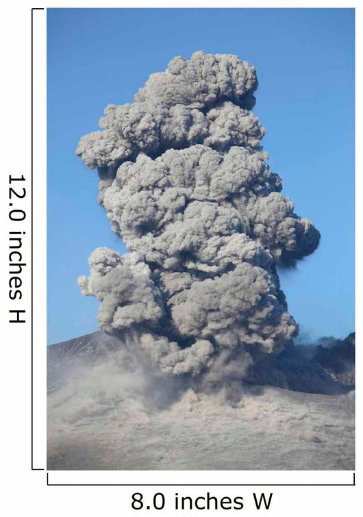 Eruption Sakurajima Volcano Japan Wall Decal Design 2