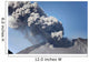 Ash Cloud Rising from Wall Decal Design 14