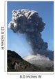 Ash Cloud Produced Powerful Wall Decal