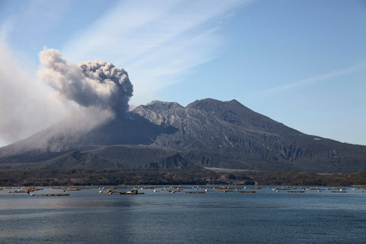 Eruption Sakurajima Volcano Japan Wall Decal Design 1