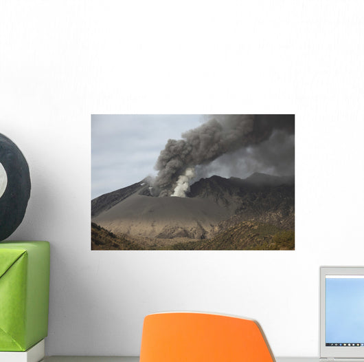 Emission Ash from Sakurajima Wall Decal