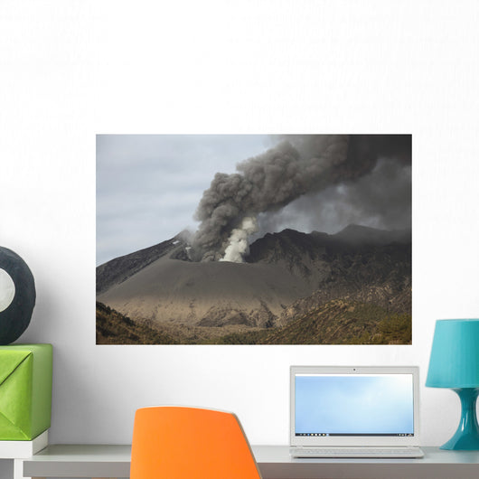 Emission Ash from Sakurajima Wall Decal
